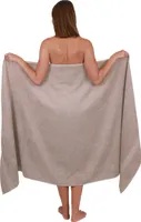 Betz XXL Badetuch 100 x 200 cm PALERMO  Saunatuch 100% Baumwolle  Farbe: stone