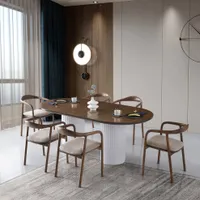 Skye Decor, LI - 931, Esstisch, Nussbaum, 100 % MDF, bemalt/lackiert, 200 x 100 x 77 cm