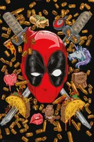 Plagát Marvel Deadpool Bullets and Chimichangas 61x91.5cm