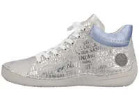 Rieker Damen Sneaker High Top sportliche Stiefelette Silber Metallic 52504, Größe:39 EU, Farbe:Silber