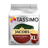 Tassimo Jacobs Caffè Crema Classico XL | 16 T Discs, Kaffeekapseln