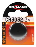 ANSMANN Lithium Knopfzelle Knopfbatterie CR3032 3V für viele Anwendungsbereiche
