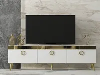 Skye Decor, Safar - White, stolik pod telewizor, biały, 150 x 30 x 45 cm