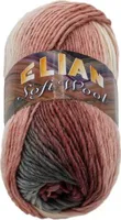 Příze SOFT WOOL - 100g / 134 m - Růžová,Šedá