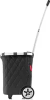 reisenthel carrycruiser, Einkaufsroller, Einkaufswagen, Trolley, Einkaufstrolley, Polyestergewebe, Rhombus Black, 40 L, OE7059