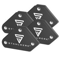 STAHLWERK Magnet-Schweißwinkel, 4568, 4 kg/ 9 lbs, 4er Set