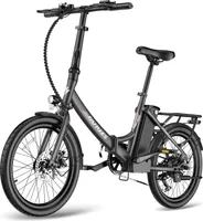 FAFREES F20 Light 16.75AH Elektrisches Bike - 250W Motor 36V16.75Ah Batterie 130KM Reichweite - Schwarz