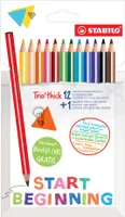 STABILO Dreikant Buntstifte Trio dick 12+1 Promo Etui