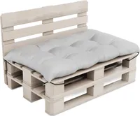 MOLTICO Palettenkissen Palettenauflagen Wasserdicht Outdoor Sitzkissen 120x80x14 cm - Grau