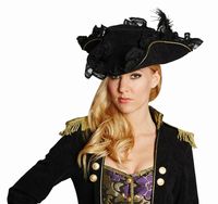 Lila Piratenhut für Damen Cod.40105
