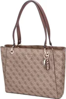GUESS Dámská nákupní taška Noelle Latte Logo-Brown : hnědá Barevný sortiment: hnědá