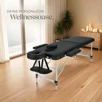 2 Zonen Massageliege Breite 60 cm, Polsterung 4 cm 205 x 95 x 89 cm