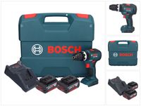 Bosch GSB 18V-55 Professional Akku Schlagbohrschrauber 18 V 55 Nm Brushless ( 0615990L7C ) + 2x Akku 4,0 Ah + Ladegerät + Koffer