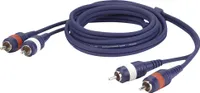 DAP FL24 - 2 RCA male L/R to 2 RCA male L/R 1,5 m