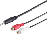 Klinkenstecker 3,5mm Stereo/ 2 Cinch-Buchse, 0,2m
