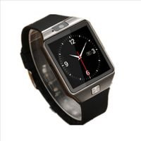 Touchscreen Smartwatch DZ09 mit SIM Support Kamera Mikrofon Freisprechen MicroSD Grau