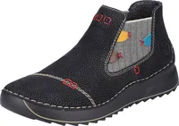 Rieker Damen Stiefeletten Chelsea Boots 51592-00, Größe:42 EU, Farbe:Schwarz
