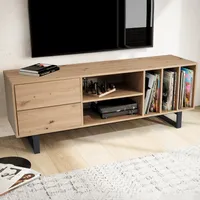Lowboard FineBuy Fernsehkommode 150 cm TV Schrank Regal Fernsehschrank Modern