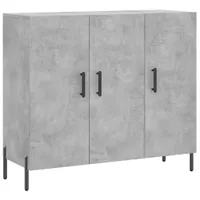 vidaXL Kredens betonowy szary 90x34x80 cm materiał drewnopochodny