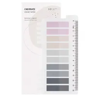 Ordinate Winter's Frost 200 Stück Haftnotizen Tabs, Gray Stile Pagemarker Selbstklebend Pastell Beschreibbare Haftstreifen Klebezettel mit Lineal