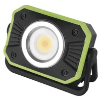 EMOS aufladbarer Mini-LED-Strahler, 16 Modi und Powerbank, Lichtfarbeänderung, Helligkeit 900lm, 35m Reichweite, 4400mAh Akku, inkl. USB-Kabel, P4542
