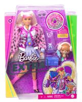 Barbie Extra Puppe mit blonden Zöpfen, Anziehpuppe, Modepuppe