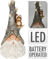 Weihnachtselfe Dekoration mit LED-Licht 57 cm