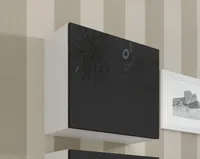 Gablota VIGO kwadratowa 50/50/30 biały/czarny połysk