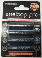Nabíjecí baterie Panasonic eneloop Pro AA - blistr po 4 kusech (BK-3HCDE/4BE)
