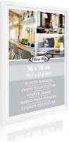 Posterrahmen 50 x 70 cm Holzdekor weiß