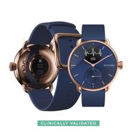 Withings ScanWatch 38mm rosegold blau Smartwatch Hybridwatch Fitnesstracker GPS