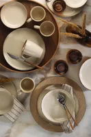 Hermia Concept, MOD16Y2730P02, Tafelservice (16-teilig), Creme, 24 x 24 cm