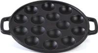 IMPERIAL KITCHEN Poffertjes PAN Bratpfanne, 25 cm max. Durchmesser, Gusseisen/Gussaluminium