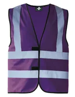 Korntex KX140 | Warnweste mit vier Reflexstreifen EN ISO 20471 - Farbe: Violett - Größe: M