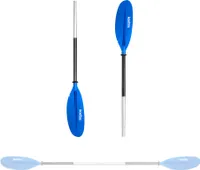 Wiosło SUP, Doppelendpaddel, Wiosło kajakowe, Segiertes Paddel, Aluminiumlegierungsmaterial, geringes Gewicht, blau