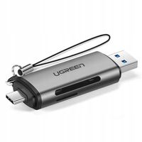 Ugreen SD-/Micro-SD-Kartenleser für USB 3.0 / USB Typ C 3.0 grau (50706)