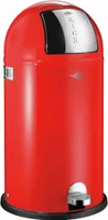 WESCO Tretabfalleimer 177731-02 KICKBOY in Rot mit 40 Liter Volumen / Abfallsammler / Mülleimer