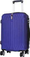 ABS Hartschalen Trolley mit Dehnfalte Almeria Blau - Gr. M