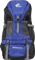50L Wanderrucksack, Herren Damen Wasserabweisender Reiserucksack, Ultraleicht Backpack Trekkingrucksack, Tagesrucksack, Dunkelblau