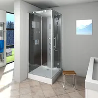 Duschkabine Komplettdusche D38-03R0 Fertigdusche Dusche 80x80 cm