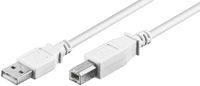 USB 2.0 Hi-Speed Kabel, Weiß, 1 m