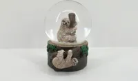 Glitzerkugel Faultier, 6 cm, Schneekugel Tier Tiere Schneekugeln, Faultiere