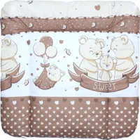 Baby Wickelauflage 70 x 70 cm Wickeltischauflage Auflage für Wickeltisch 01. Bärchen Braun