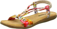 living UPDATED Damen-Sandalette Rot-Mehrfarbig, Farbe:rot, EU Größe:37