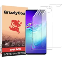 GrizzlyCoat  Samsung Galaxy S10 5G Hydrogel TPU Displayschutz - Hüllenfreundlich (2er Pack)