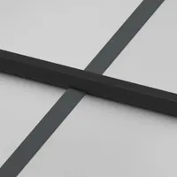 vidaXL Innentür Schlank Schwarz 93x201,5 cm Hartglas & Aluminium