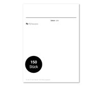 Frank Paperman | 3x Rezeptblock Privatrezept blanko | 150 Blätter | 3 Blöcke à 50 Blätter | Privatrezepte blau für Ärzte im DIN-A6-Format Arzt Zubehör