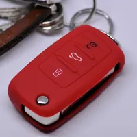 Auto Schlüssel Hülle Silikon Schutz Cover Rot