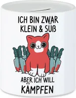 Katzen Spardose Katzenbesitzer Katzenliebhaber Katzen-Mama Lustig Geschenk Katzenmotiv & Spruch