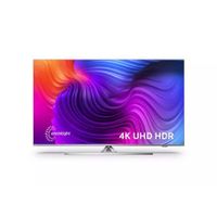 Philips TV 50PUS8506 50 Zoll Fernseher (4K UHD LED, Smart TV, 3-seitiges Ambilight, HDR10+, Dolby Vision, Dolby Atmos, Google Assistant (Alexa kompatibel), Gaming-Mode,DTS Play-Fi) Hellsilber